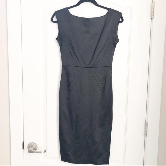 Club Monaco Dresses & Skirts - Club Monaco black satin cocktail dress sz 0